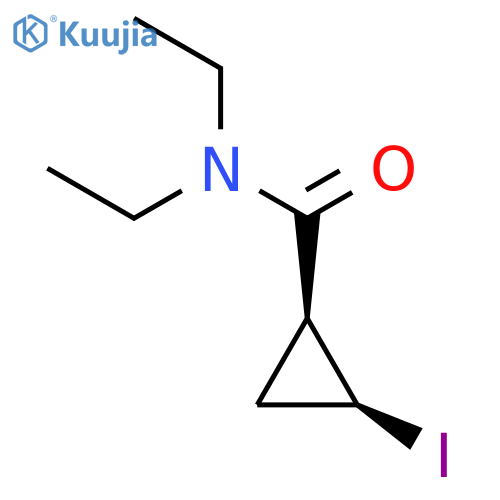 cis-N,N-Diethyl-2-iodocyclopropanecarboxamide structure