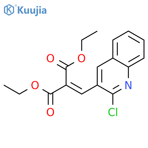 Diethyl 2-[(2-chloroquinolin-3-yl)methylidene]propanedioate structure