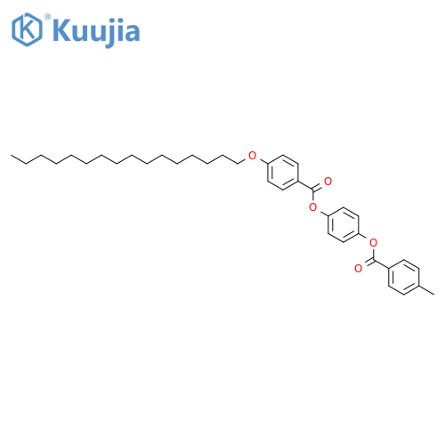 Benzoic acid, 4-(hexadecyloxy)-, 4-[(4-methylbenzoyl)oxy]phenyl ester structure