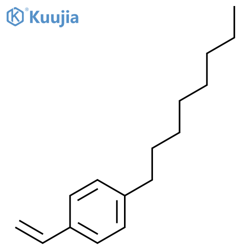 4-n-Octylstyrene (stabilized with TBC) structure