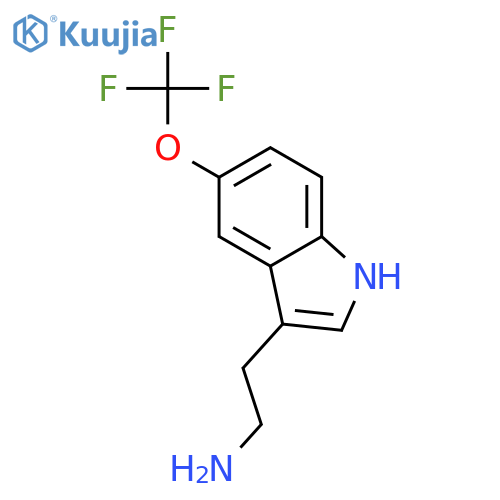 2-(5-(Trifluoromethoxy)-1H-indol-3-yl)ethanamine structure