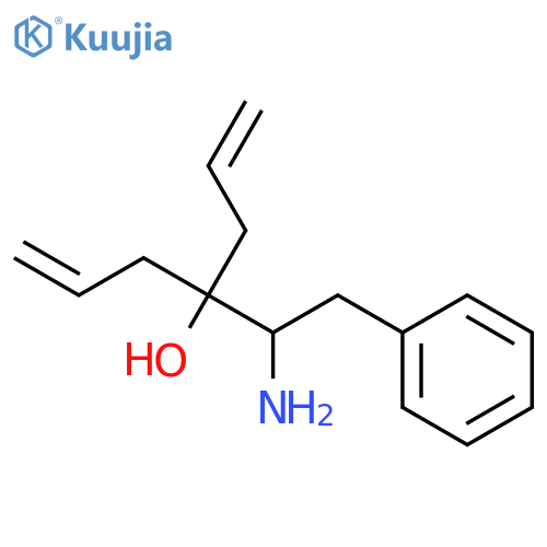 4-(1-Amino-2-phenyl-ethyl)-hepta-1,6-dien-4-ol structure