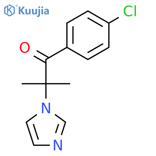 1-Propanone, 1-(4-chlorophenyl)-2-(1H-imidazol-1-yl)-2-methyl- structure