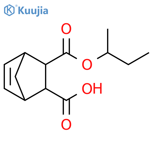 Bicyclo[2.2.1]hept-5-ene-2,3-dicarboxylic acid, 2-butyl ester structure