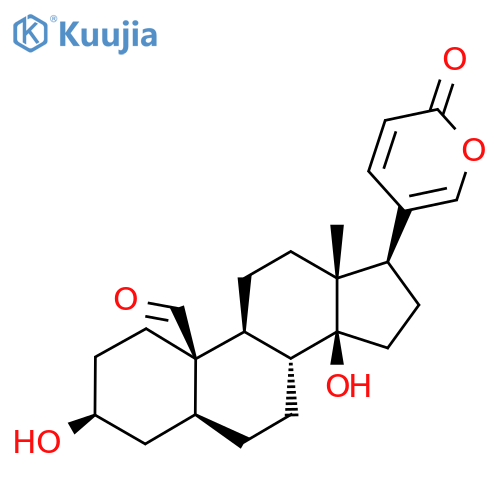 3β,14-Dihydroxy-19-oxo-5α-bufa-20,22-dienolide structure