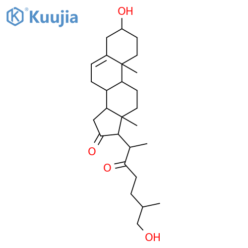 (3beta,8xi,9xi,14xi,25R)-3,26-dihydroxycholest-5-ene-16,22-dione structure
