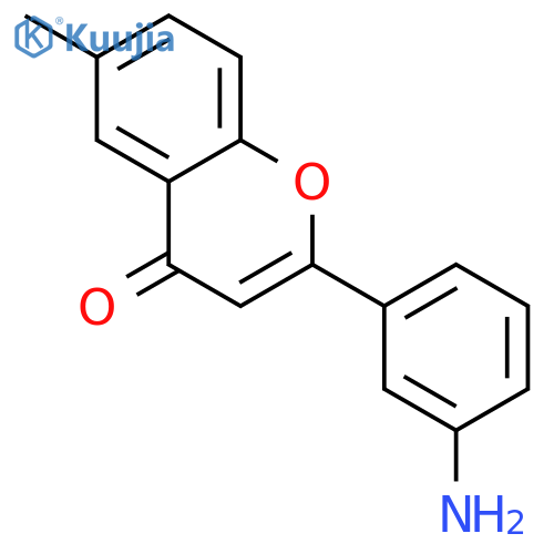 4H-1-Benzopyran-4-one,2-(3-aminophenyl)-6-methyl-(9CI) structure