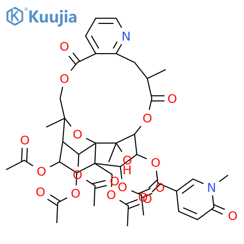 Per(deacyl)-24-demethylemarginatine; 1,6,8,9,14-Penta-Ac structure