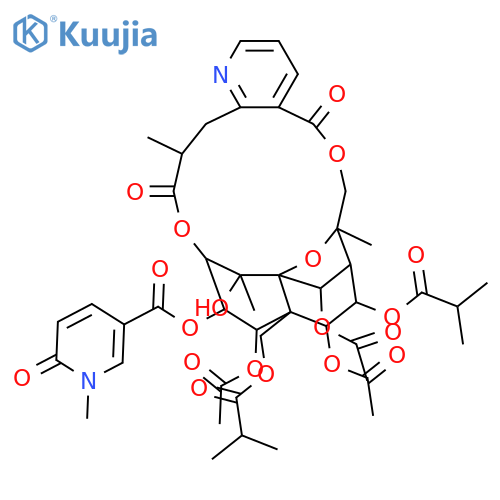 Per(deacyl)-24-demethylemarginatine; 8,14-Bis-O-(2-methylpropanoyl), 1,6,9-tri-Ac structure