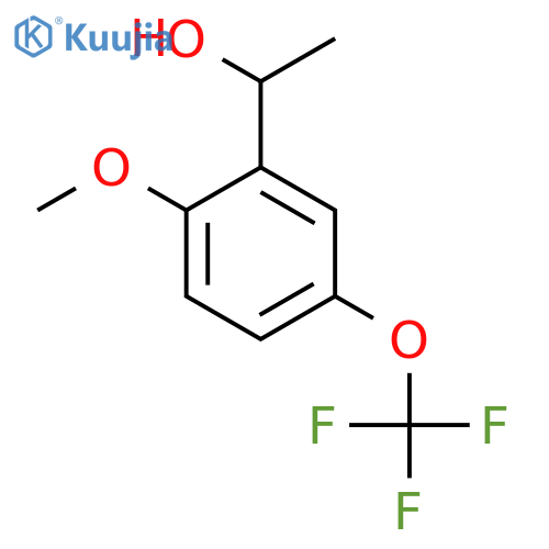 1-[2-methoxy-5-(trifluoromethoxy)phenyl]ethan-1-ol structure