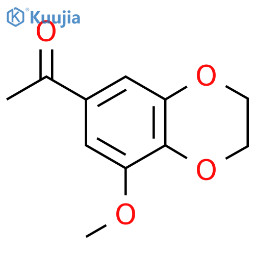 1-(8-methoxy-2,3-dihydro-1,4-benzodioxin-6-yl)ethan-1-one structure