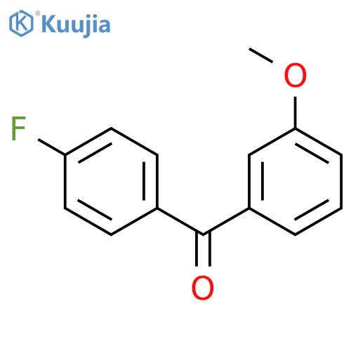 (4-fluorophenyl)-(3-methoxyphenyl)methanone structure