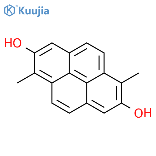 2,7-Pyrenediol, 1,6-dimethyl- structure