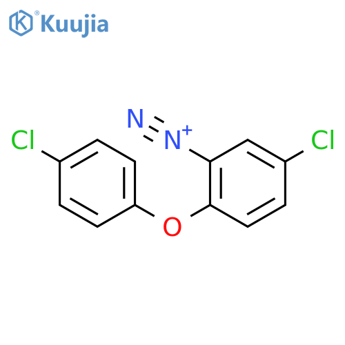 5-chloro-2-(4-chlorophenoxy)benzenediazonium structure