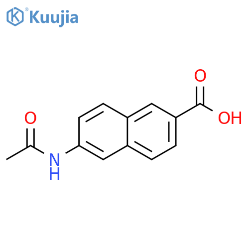 6-acetamidonaphthalene-2-carboxylic acid structure