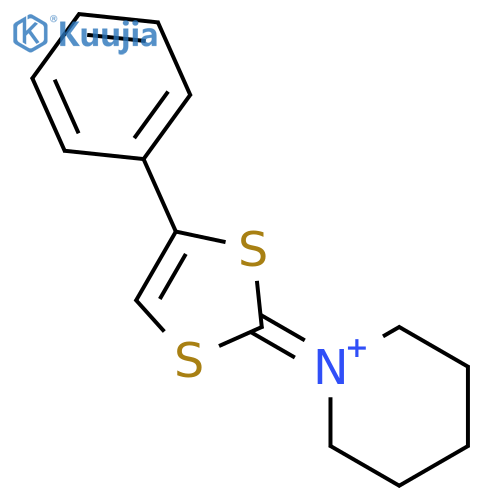 Piperidinium, 1-(4-phenyl-1,3-dithiol-2-ylidene)- structure
