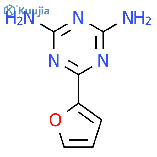 6-(furan-2-yl)-1,3,5-triazine-2,4-diamine structure