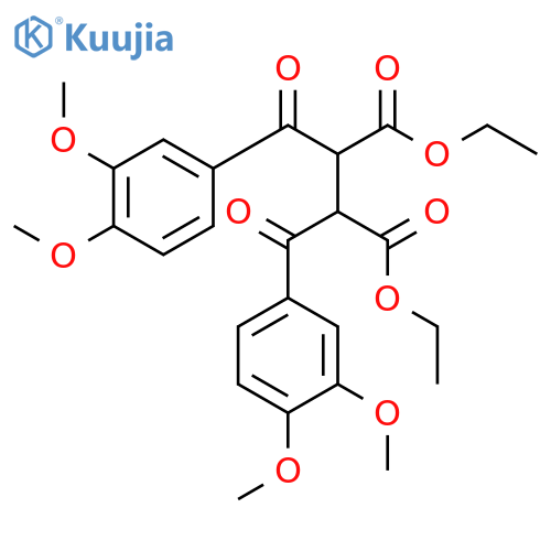 BUTANEDIOIC ACID, 2,3-BIS(3,4-DIMETHOXYBENZOYL)-, DIETHYL ESTER structure