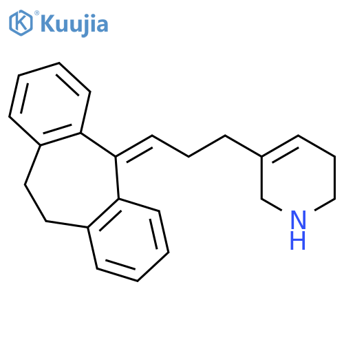 5-[3-(10,11-dihydro-5H-dibenzo[a,d][7]annulen-5-ylidene)propyl]-1,2,3,6-tetrahydropyridine structure