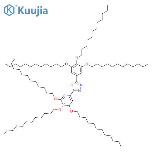 1,3,4-OXADIAZOLE, 2,5-BIS[3,4,5-TRIS(DODECYLOXY)PHENYL]- structure