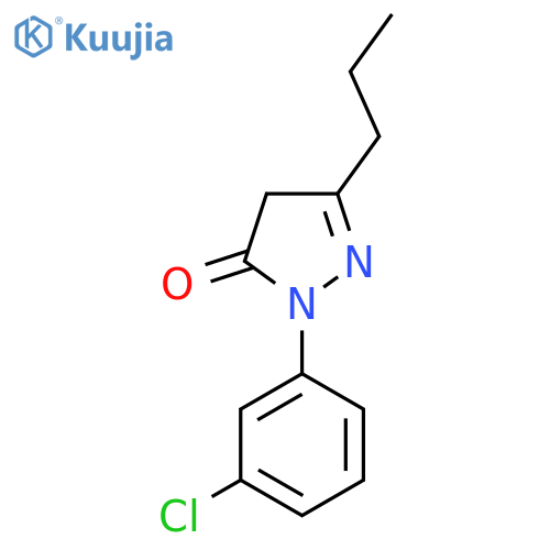 1-(3-Chlorophenyl)-3-propyl-4,5-dihydro-1H-pyrazol-5-one structure