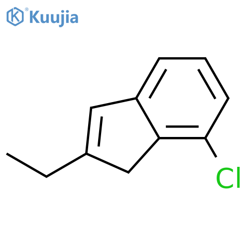 7-Chloro-2-ethyl-1H-indene structure