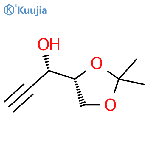 (3r,4s)-4,5-isopropylidene-pent-2-yn-3-ol structure