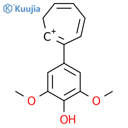 Cycloheptatrienylium, (4-hydroxy-3,5-dimethoxyphenyl)- structure
