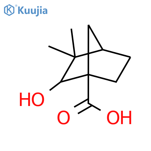 2-hydroxy-3,3-dimethylbicyclo2.2.1heptane-1-carboxylic acid structure