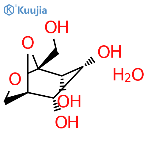 Sedoheptulose anhydride monohydrate structure