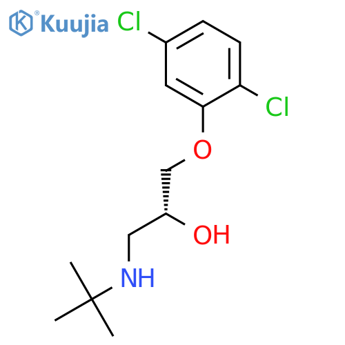 2-Propanol, 1-(2,5-dichlorophenoxy)-3-[(1,1-dimethylethyl)amino]-, (R)- structure