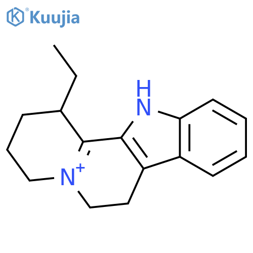 1-ethyl-1,2,3,4,6,7-hexahydroindolo(2,3-a)quinolizinium structure