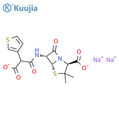 Ticarcillin disodium structure