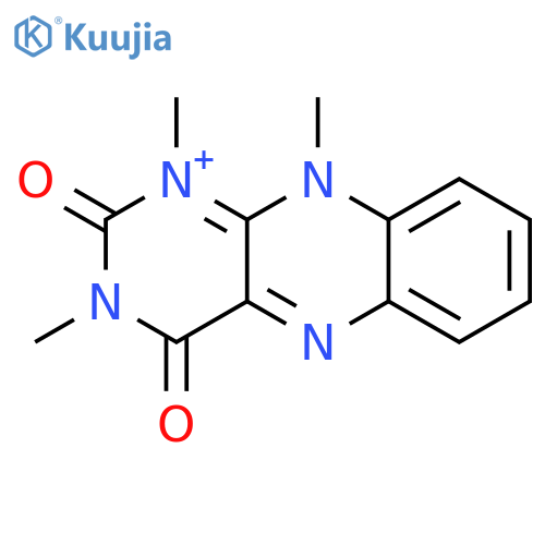 Benzo[g]pteridinium, 2,3,4,10-tetrahydro-1,3,10-trimethyl-2,4-dioxo- structure