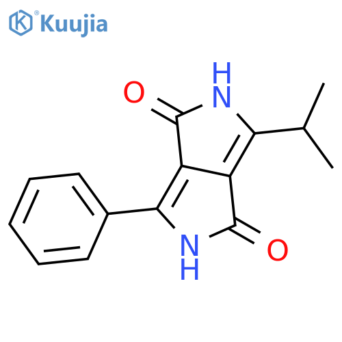Pyrrolo[3,4-c]pyrrole-1,4-dione, 2,5-dihydro-3-(1-methylethyl)-6-phenyl- structure