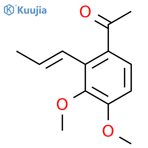 Ethanone, 1-[3,4-dimethoxy-2-(1E)-1-propenylphenyl]- structure
