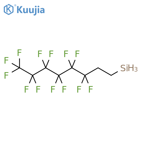 (Tridecafluoro-1,1,2,2-tetrahydrooctyl)silane structure
