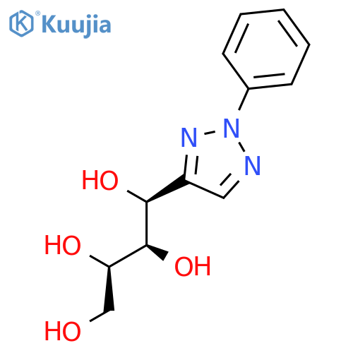 (1S,2R,3R)-1-(2-phenyl-2H-1,2,3-triazol-4-yl)butane-1,2,3,4-tetrol structure