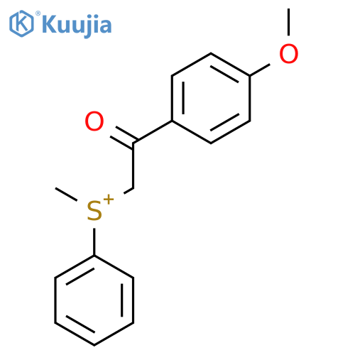Sulfonium, [2-(4-methoxyphenyl)-2-oxoethyl]methylphenyl- structure