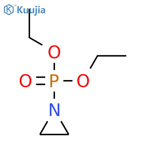 Phosphonic acid, 1-aziridinyl-, diethyl ester structure
