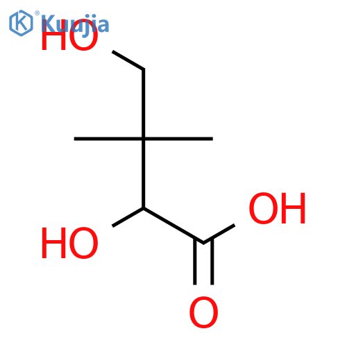 2,4-dihydroxy-3,3-dimethylbutanoic acid structure