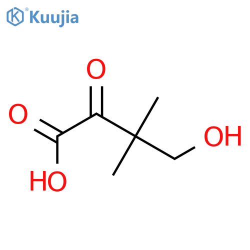 4-hydroxy-3,3-dimethyl-2-oxobutanoic acid structure