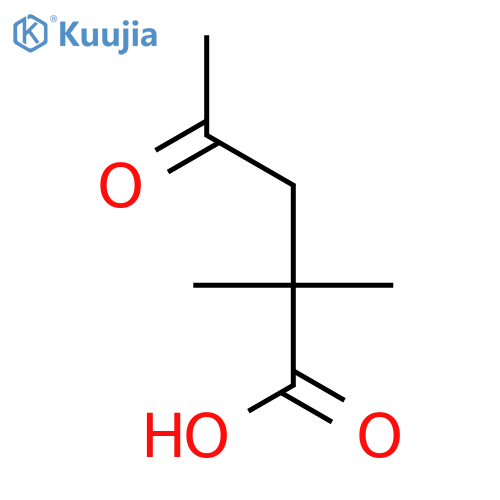 2,2-dimethyl-4-oxopentanoic acid structure