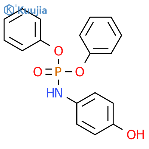 PHOSPHORAMIDIC ACID, (4-HYDROXYPHENYL)-, DIPHENYL ESTER structure