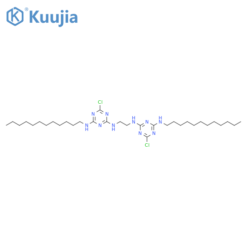 1,3,5-Triazine-2,4-diamine,N,N''-1,2-ethanediylbis[4-chloro-N'-dodecyl- structure