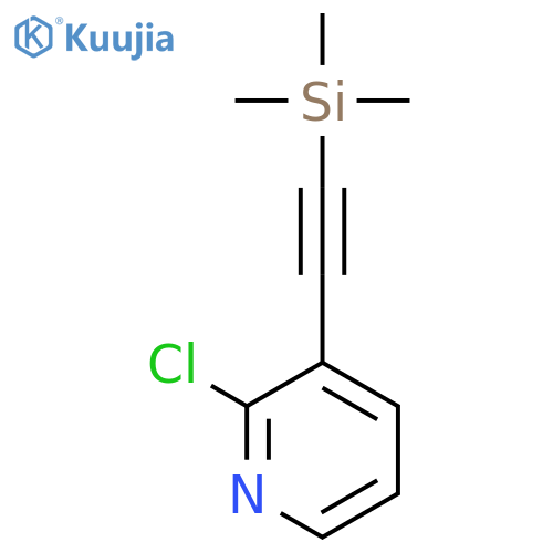 2-chloro-3-trimethylsilanylethynyl-pyridine structure