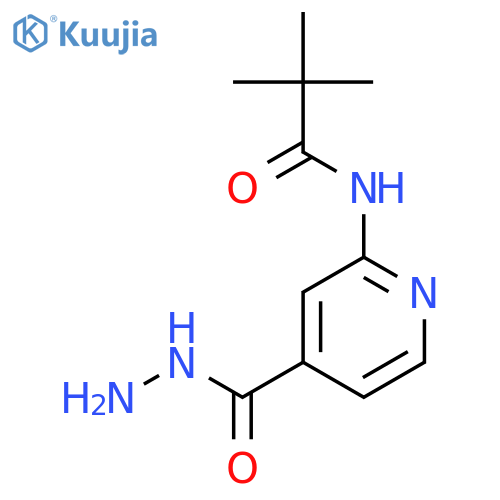 N-(4-Hydrazinocarbonyl-pyridin-2-yl)-2,2-dimethyl-propionamide structure