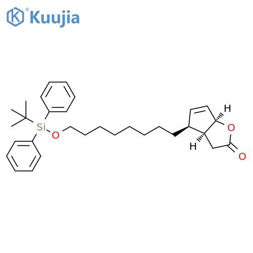 (3aS,4S,6aR)-4-[8-[[(1,1-Dimethylethyl)diphenylsilyl]oxy]octyl]-3,3a,4,6a-tetrahydro-2H-cyclopenta[b]furan-2-one structure