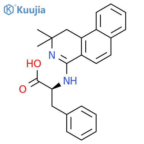 L-Phenylalanine, N-(1,2-dihydro-2,2-dimethylbenz[f]isoquinolin-4-yl)- structure