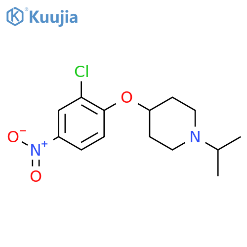 Piperidine, 4-(2-chloro-4-nitrophenoxy)-1-(1-methylethyl)- structure